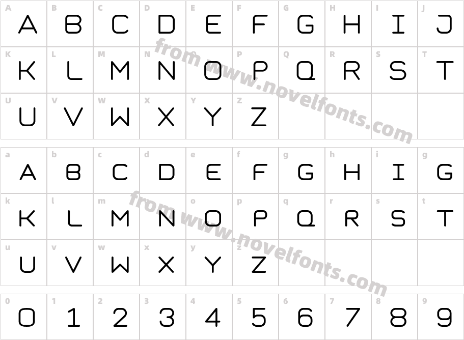 Taurus MonoCharacter Map