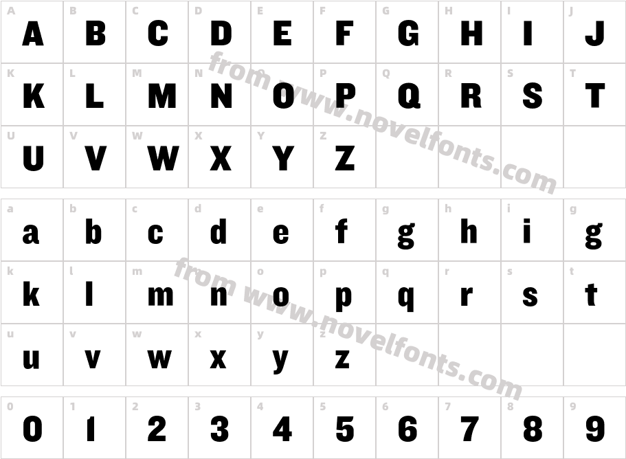 Knockout HTF71-FullMiddlewtCharacter Map