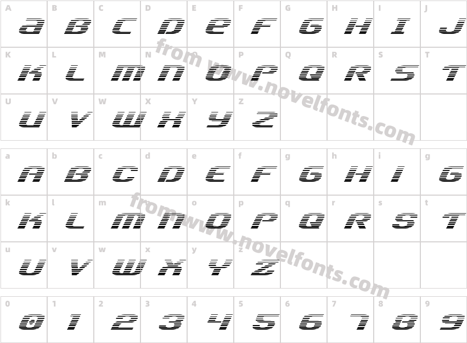 Team America GradientCharacter Map