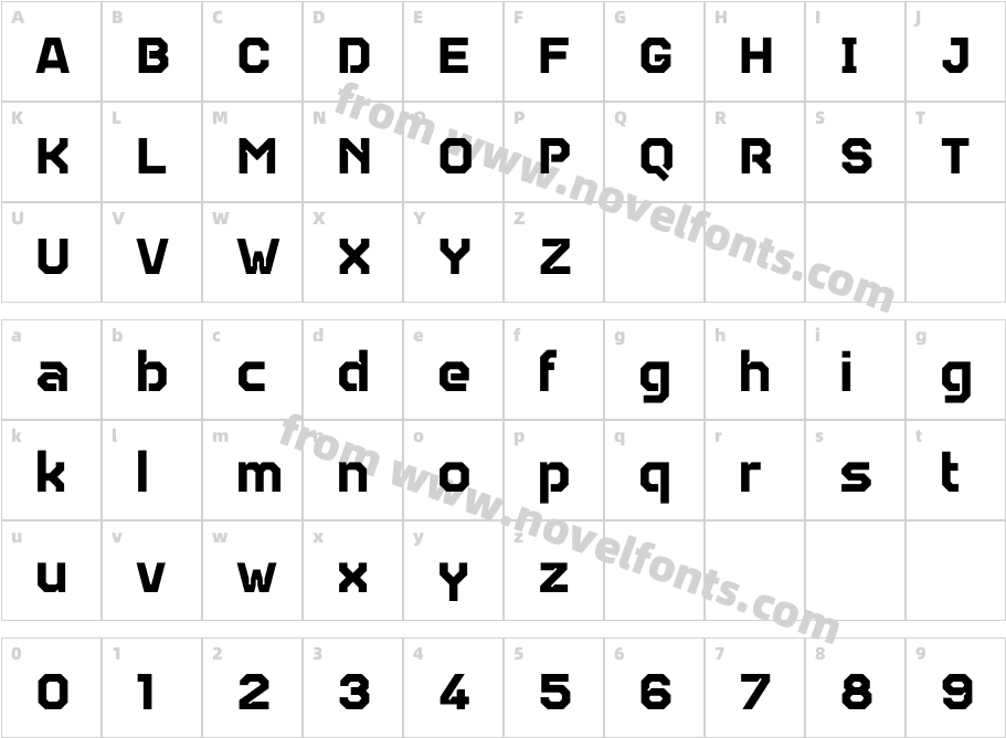 Teco Sans BoldCharacter Map