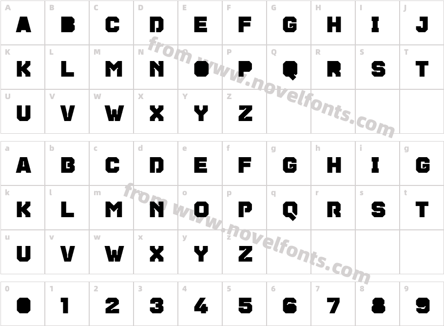 Teco Sans UltraCharacter Map