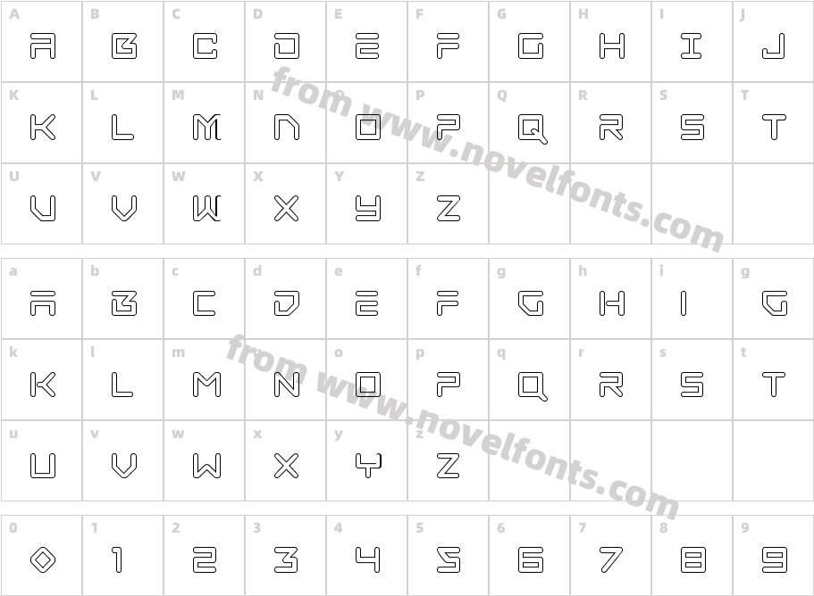 Tempest Apache OutlineCharacter Map