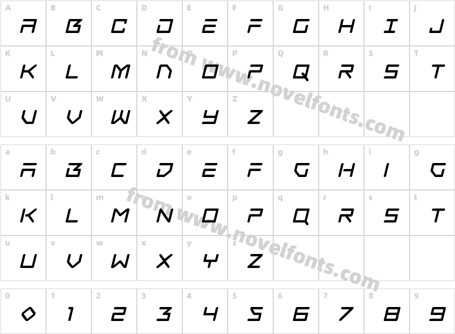 Tempest Apache Title ItalicCharacter Map
