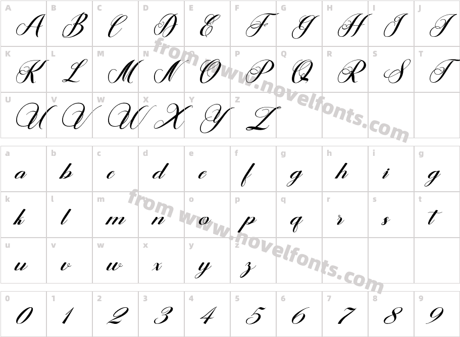 Thasyalina ScriptCharacter Map
