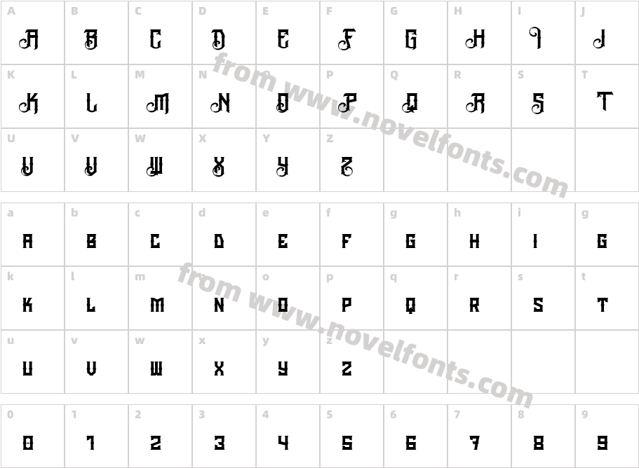 The Black Veil ProCharacter Map