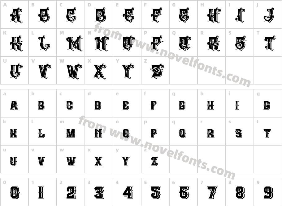 The Empire wars ornament shadowCharacter Map