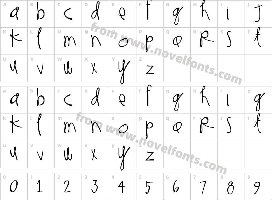 Thinking of YouCharacter Map