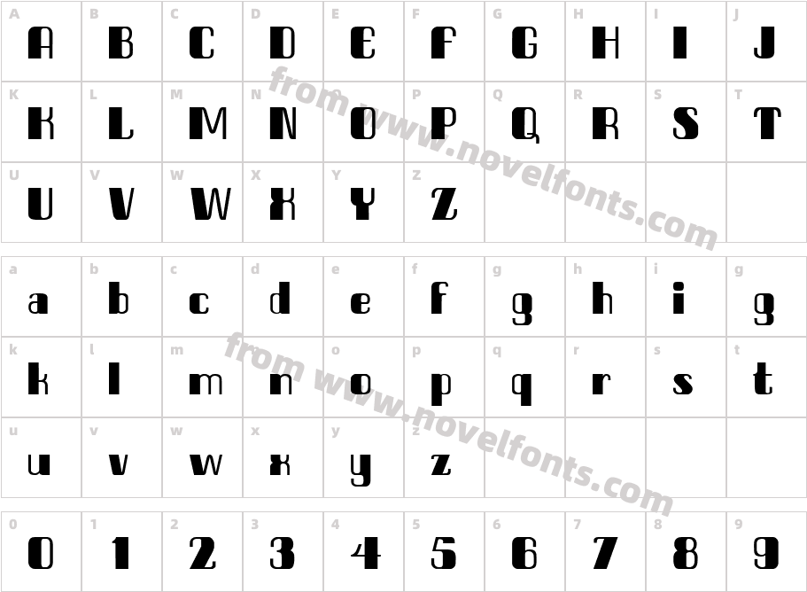 Tick TockCharacter Map