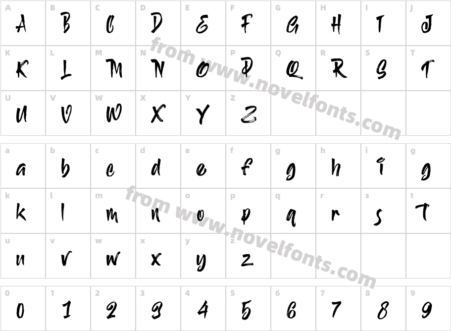 TombstoneCharacter Map