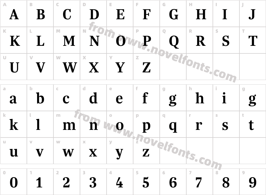 Trola SemiboldCharacter Map