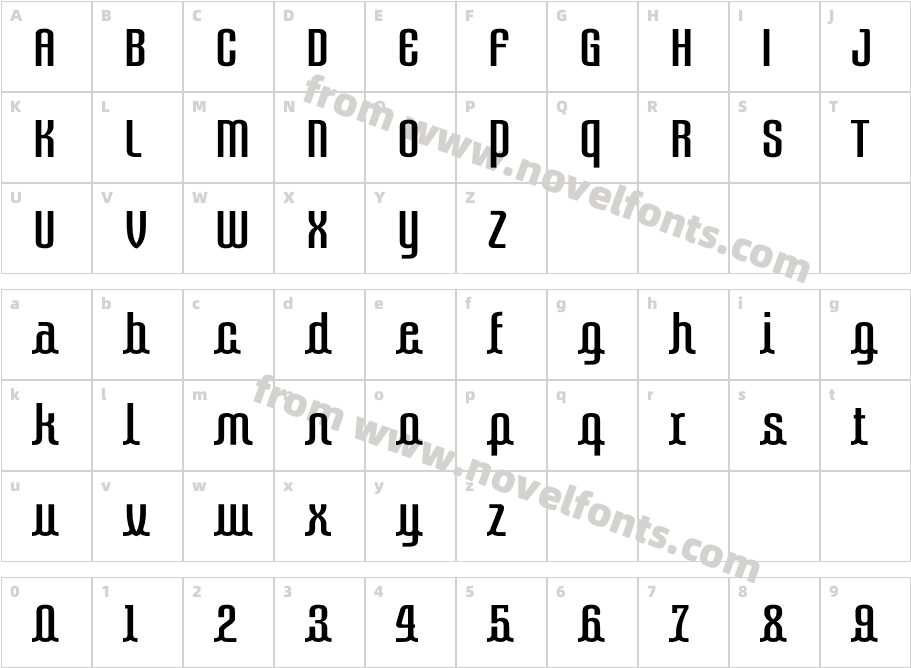 Tubo linkCharacter Map