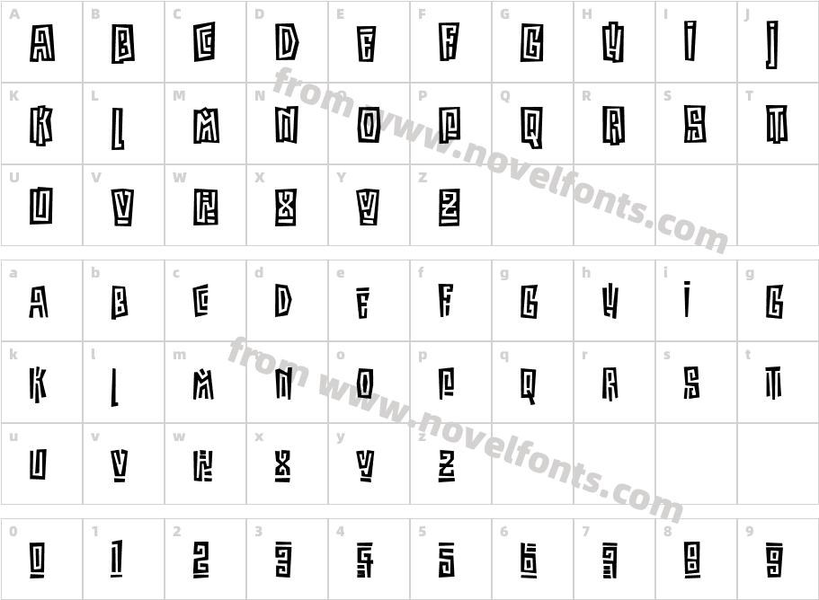 Kokoa ITCCharacter Map