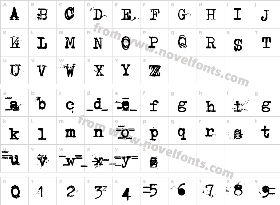 Typegrapher EightCharacter Map