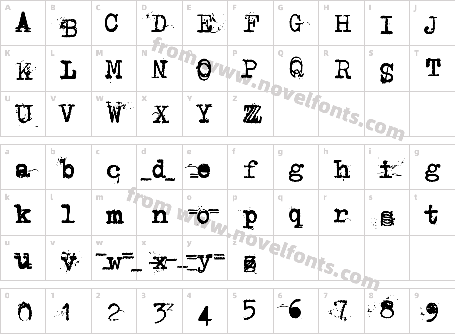 Typegrapher FiveCharacter Map
