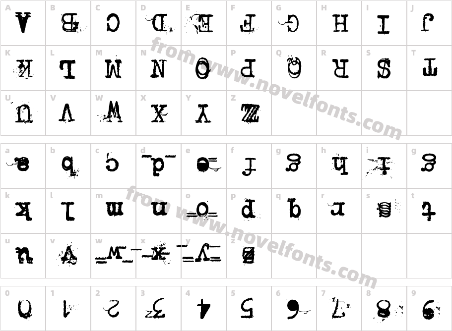Typegrapher SixCharacter Map