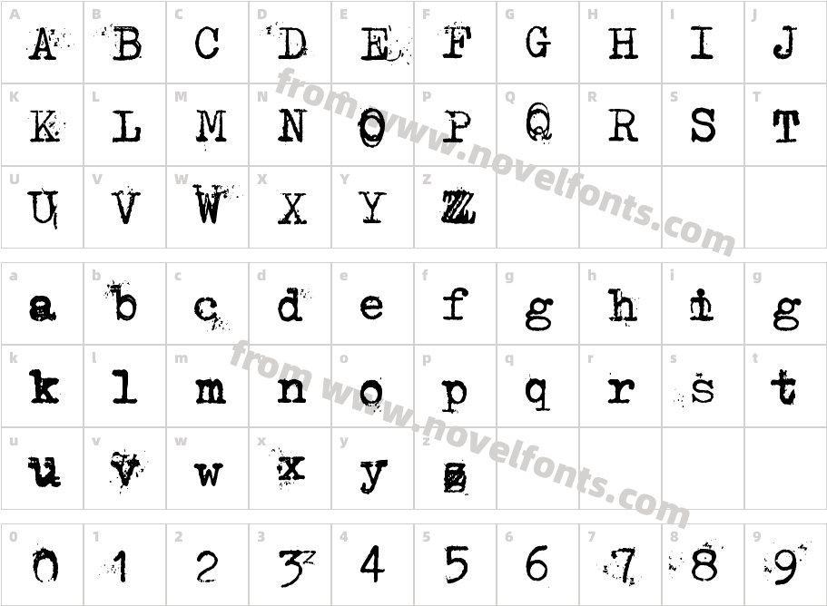 Typegrapher TwoCharacter Map
