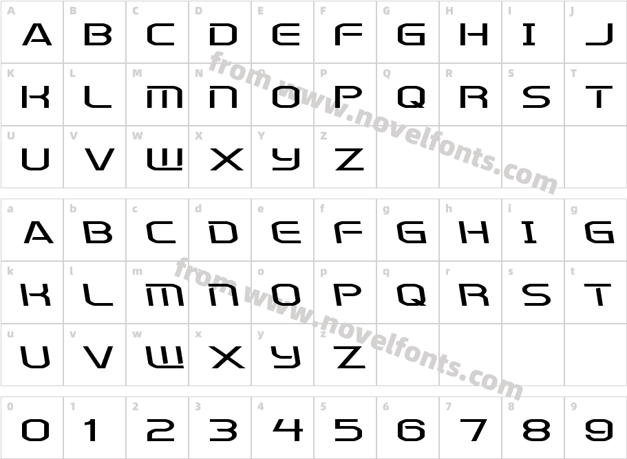 Kometenmelodie 2Character Map