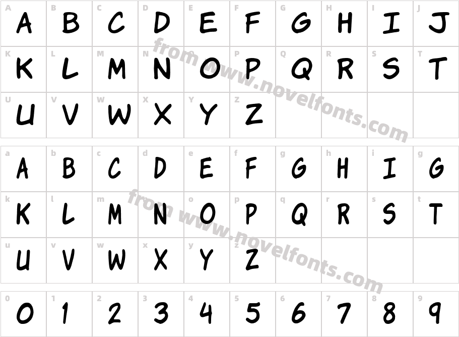 Komika JamCharacter Map