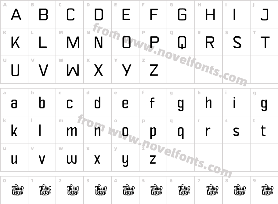 VIPROX Thin Personal UseCharacter Map