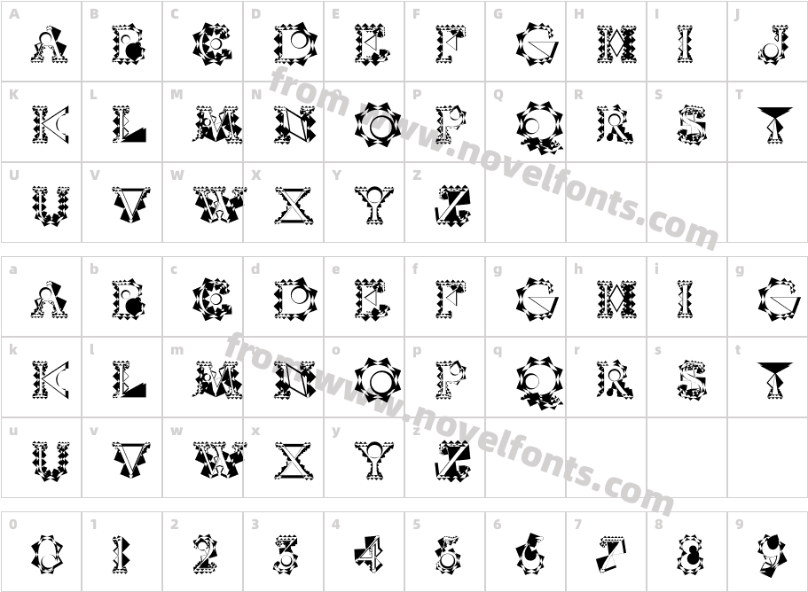 VT Crystal Balzac SplinesCharacter Map