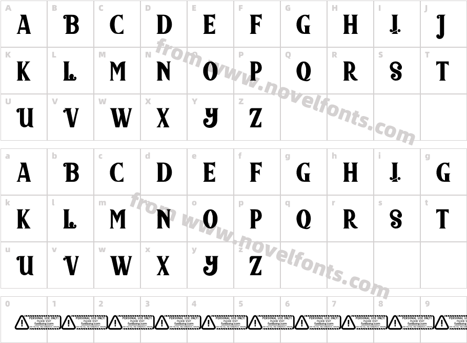 Valencia PERSONAL USE ONLY!Character Map
