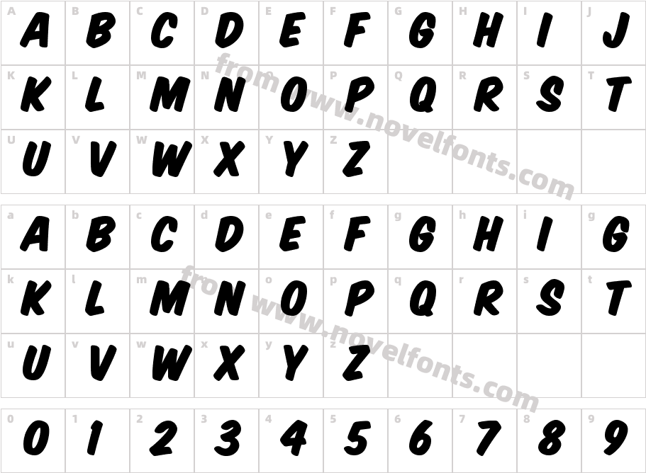 Komika Title - PaintCharacter Map