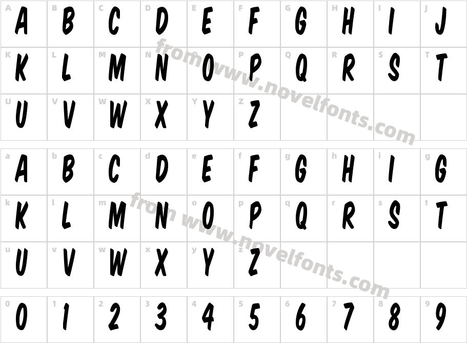 Komika Title - TallCharacter Map