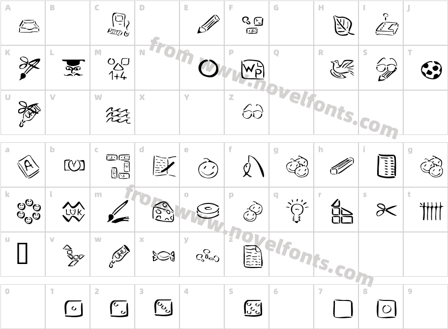 Veen PiktoCharacter Map