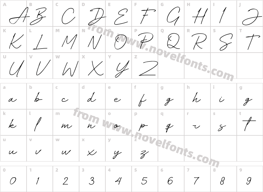 VelocityDEMO RegularCharacter Map