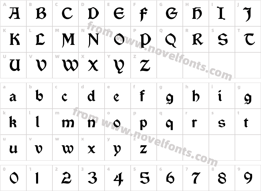 VinqueCharacter Map