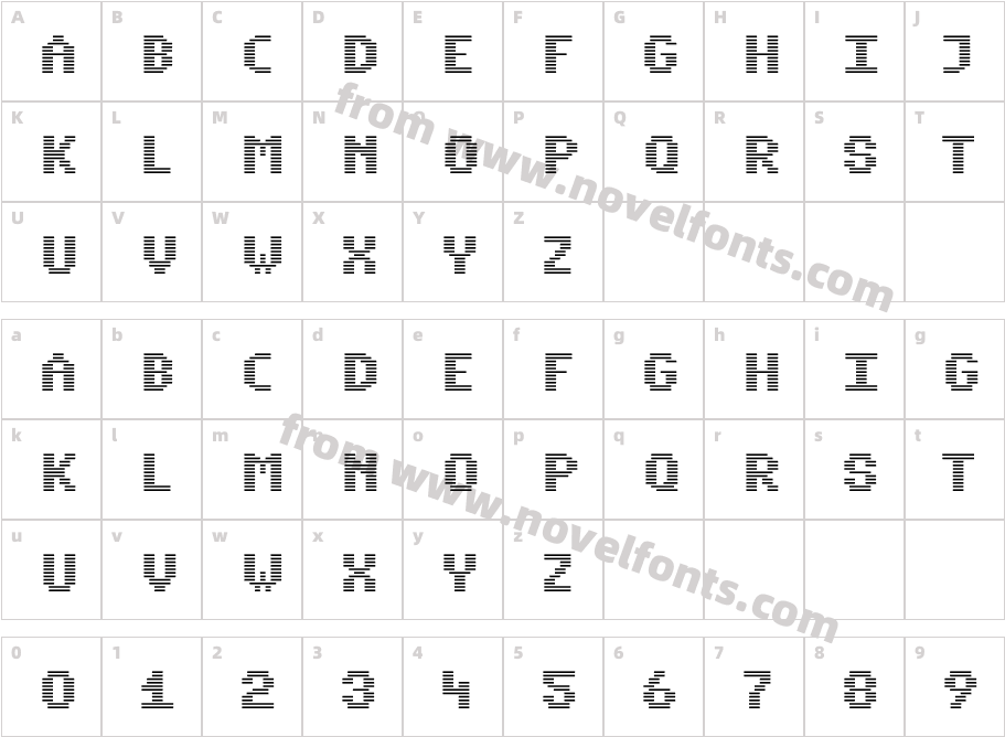 Komodore NormalCharacter Map