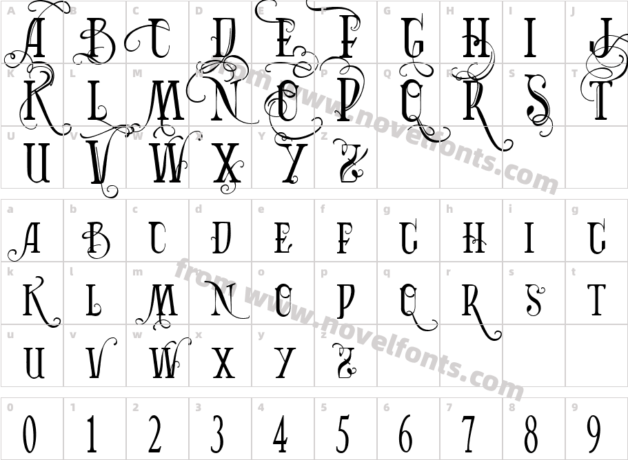 Vtks Bandoleones BoldCharacter Map