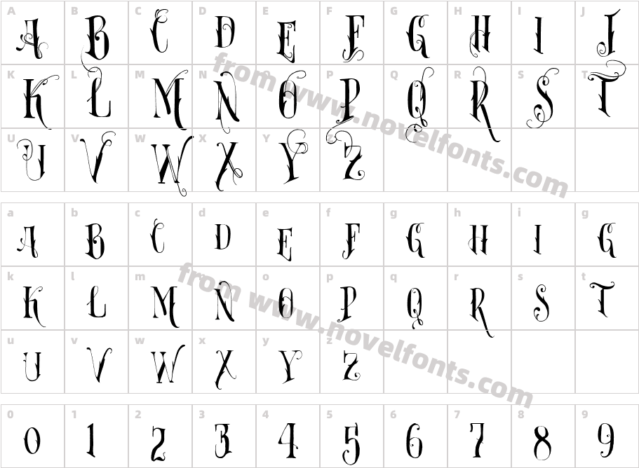 Vtks Florist3Character Map