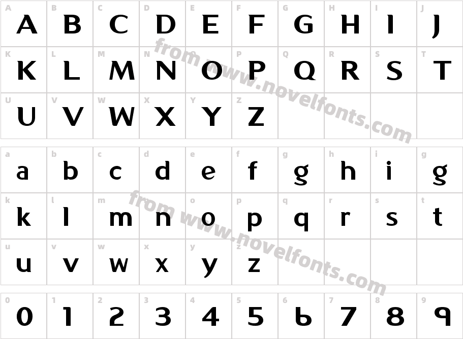 Kon SystemCharacter Map