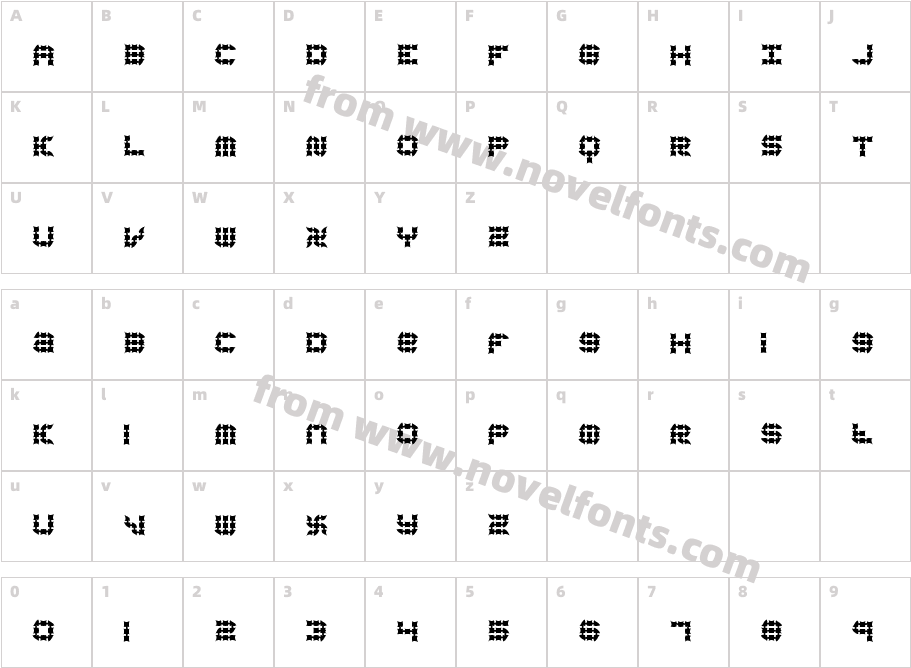 Konector Eerie -BRK-Character Map