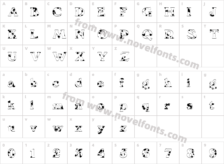 We6 DBCharacter Map
