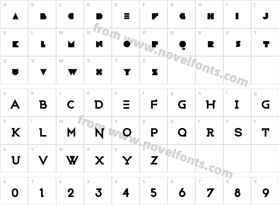 Wicked BoldCharacter Map