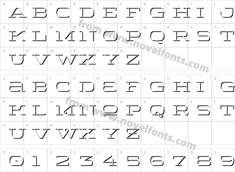 Wide Display Light ShadowCharacter Map