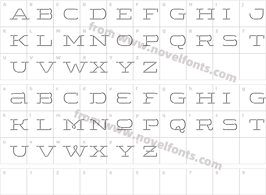 Wide Display Regular 3D DownCharacter Map
