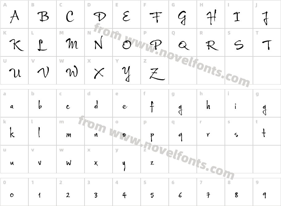 Wild Pen 5Character Map
