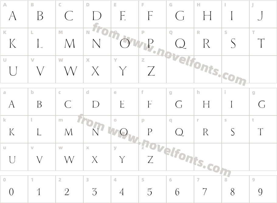 Wishes Script Caps TextCharacter Map