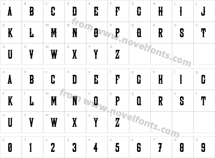 Wooderson CrispCharacter Map