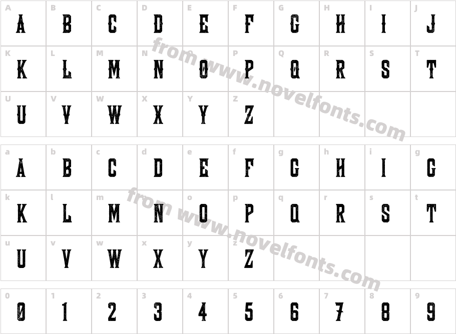 Wooderson DistressedCharacter Map