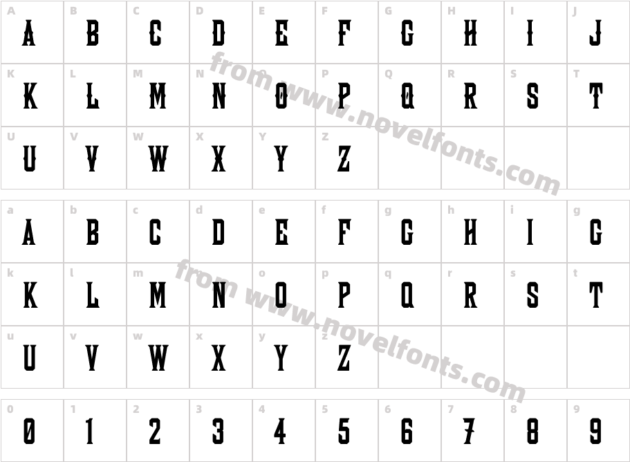 Wooderson SoftCharacter Map