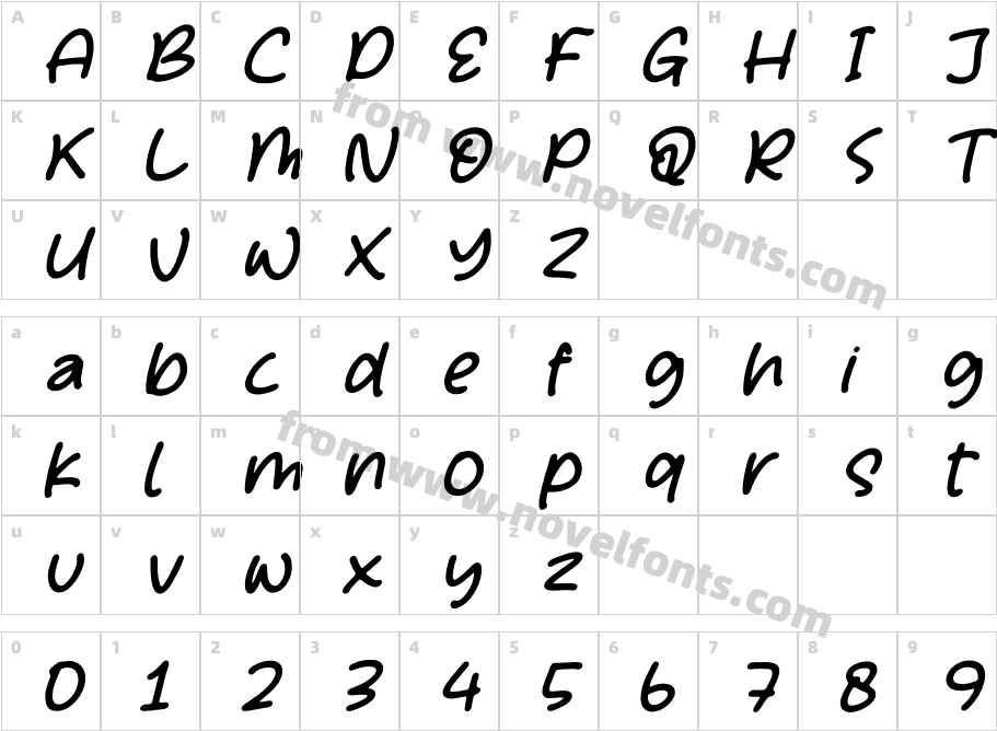 Writing Notes ItalicCharacter Map