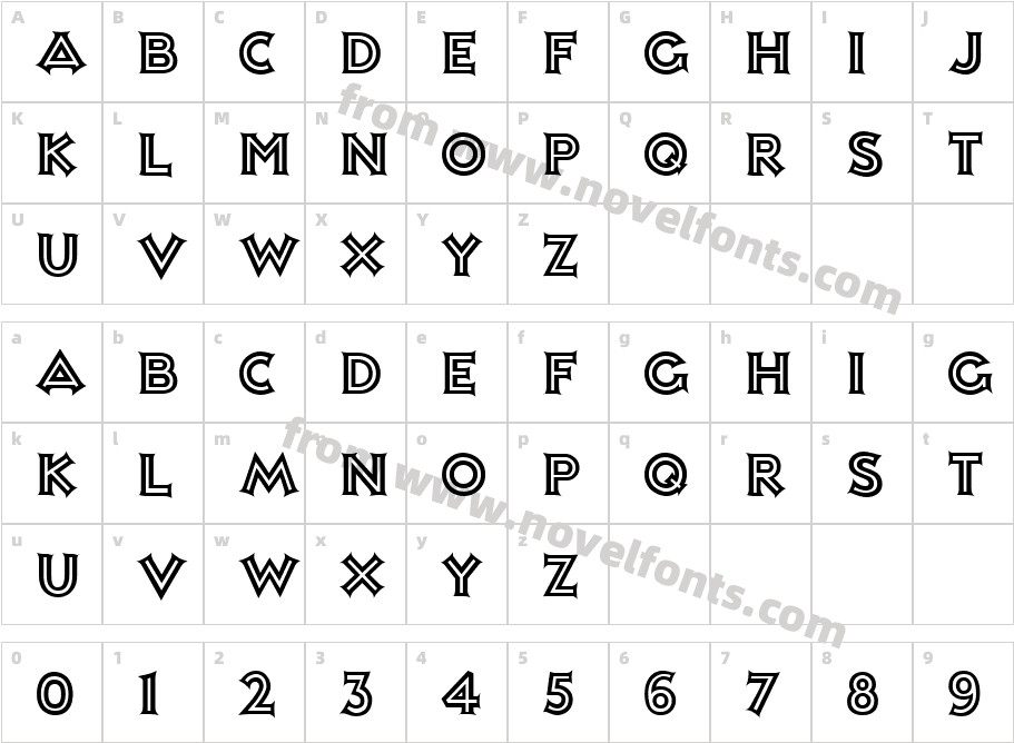Xavier InlineCharacter Map