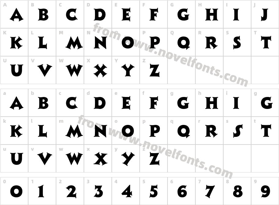 Xavier Serif Regular 2Character Map