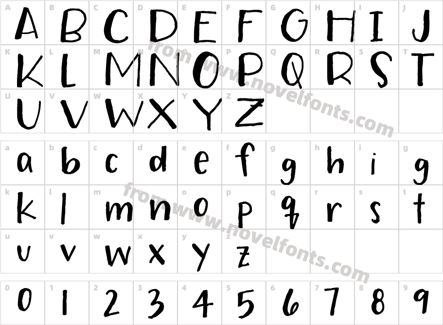 Your FontCharacter Map
