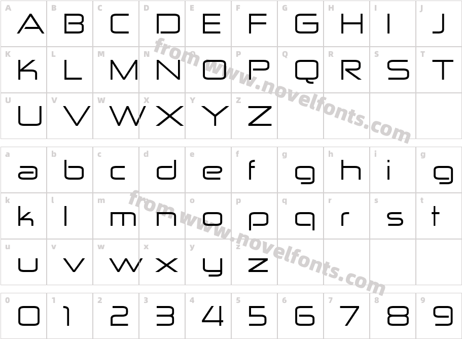 Zekton Expanded 2Character Map