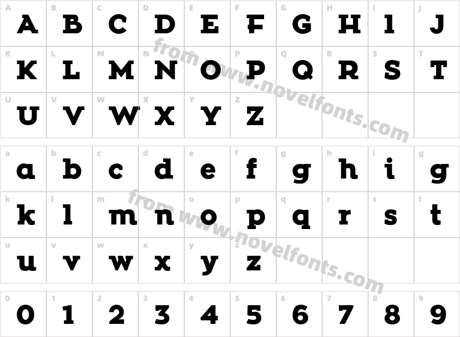 Zona Black Slab BlackCharacter Map